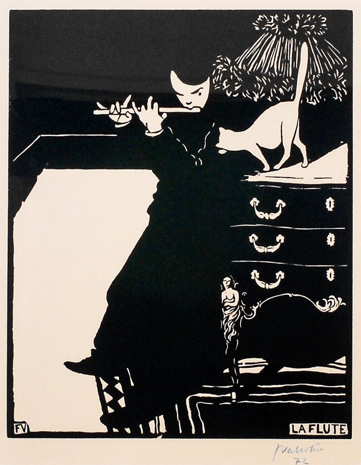 フェリックス・ヴァロットン 「フルート（大）」（複製画