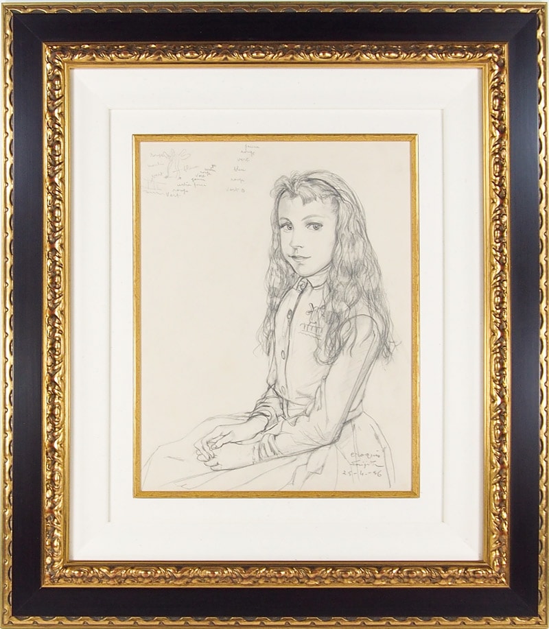 専用　藤田嗣治 【ジルベール ペトリデスの肖像 】限定35/16 楽天市場】藤田嗣治 レオナール・フジタ パリの屋根の前の少女と