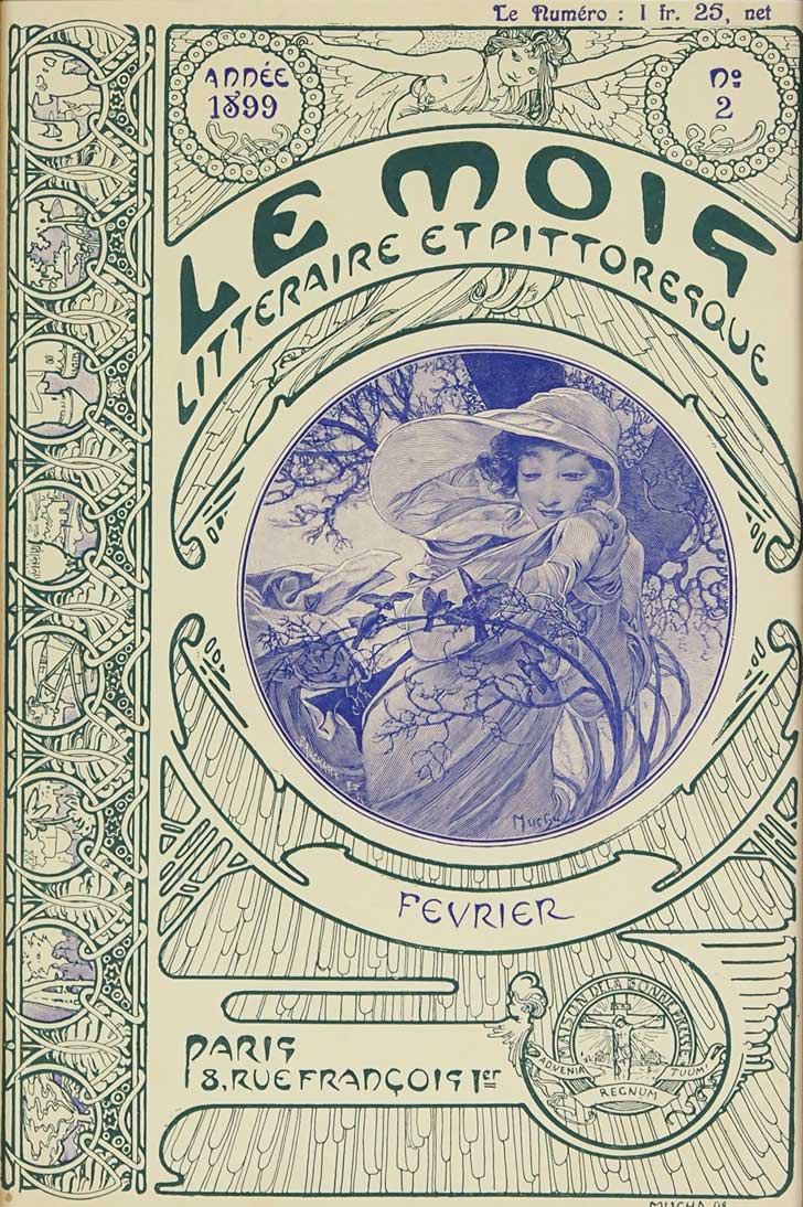 アルフォンス・ミュシャ 「ル・モア 2月号表紙」 | | アトリエ・ブランカ