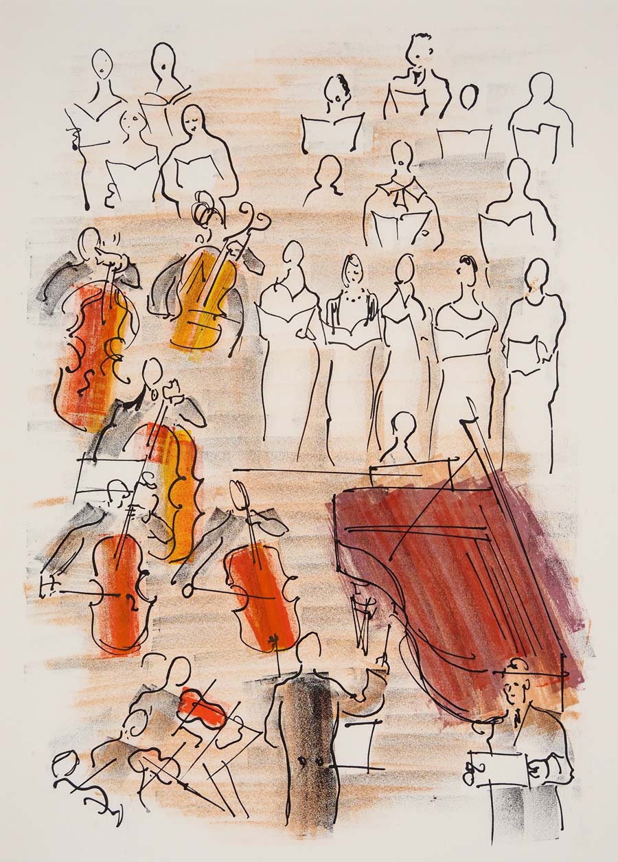 ラウル・デュフィ 「天使のコンサート・I（オリジナル