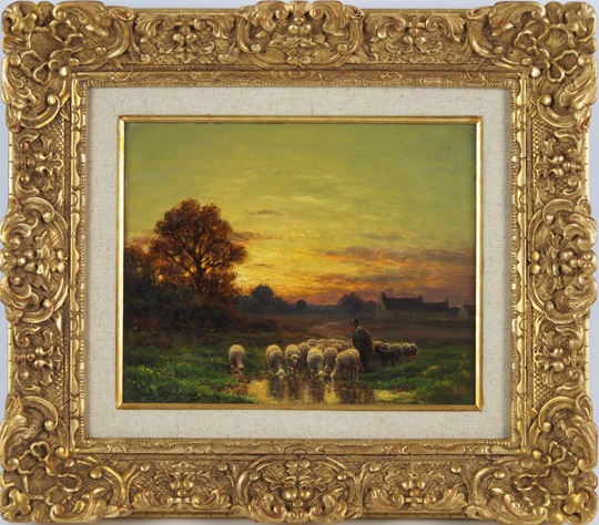 絵画　家路 ポール・シェニョー 「家路近くの水飼い場」 | | アトリエ・ブランカ