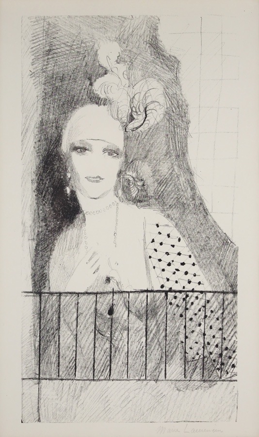 マリー・ローランサン、ヴァランティーヌ・テシエの肖像 マリー・ローランサン、ヴァランティーヌ・テシエの肖像 マリー