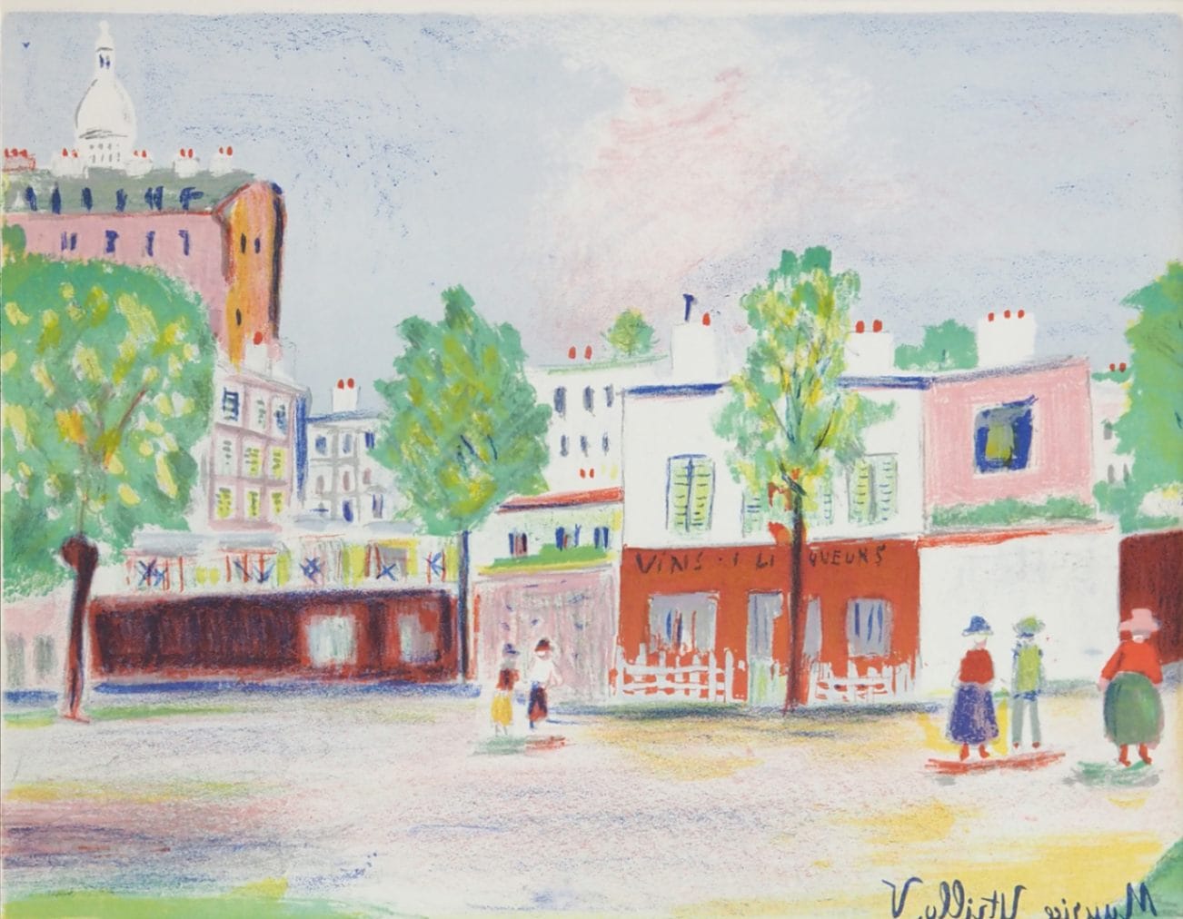 モーリス・ユトリロ 「サクレ・クール近くの広場」 | | アトリエ