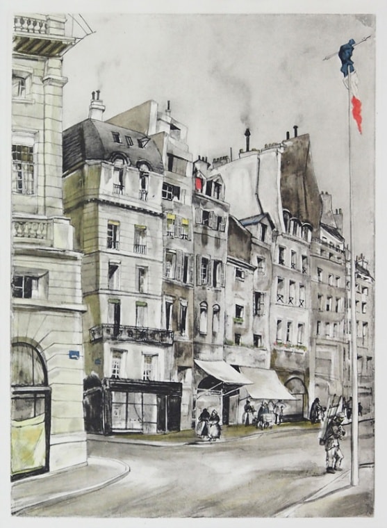 藤田嗣治、「La Terrasse ensoleillee a la 藤田嗣治、「La Terrasse ensoleillee a la 藤田嗣治、「La Terrasse