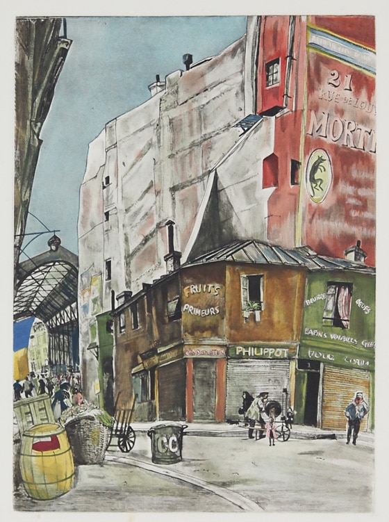 藤田嗣治 「コルネイユ市場」 | | アトリエ・ブランカ