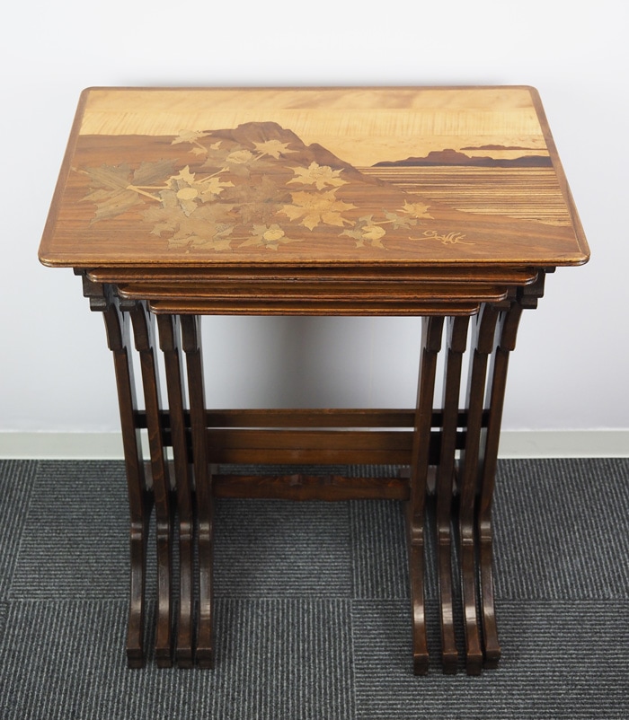 エミール・ガレ 「風景文四段ネストテーブル」 | | アトリエ・ブランカ