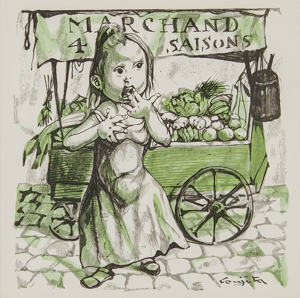 藤田嗣治 「野菜売り」 | | アトリエ・ブランカ