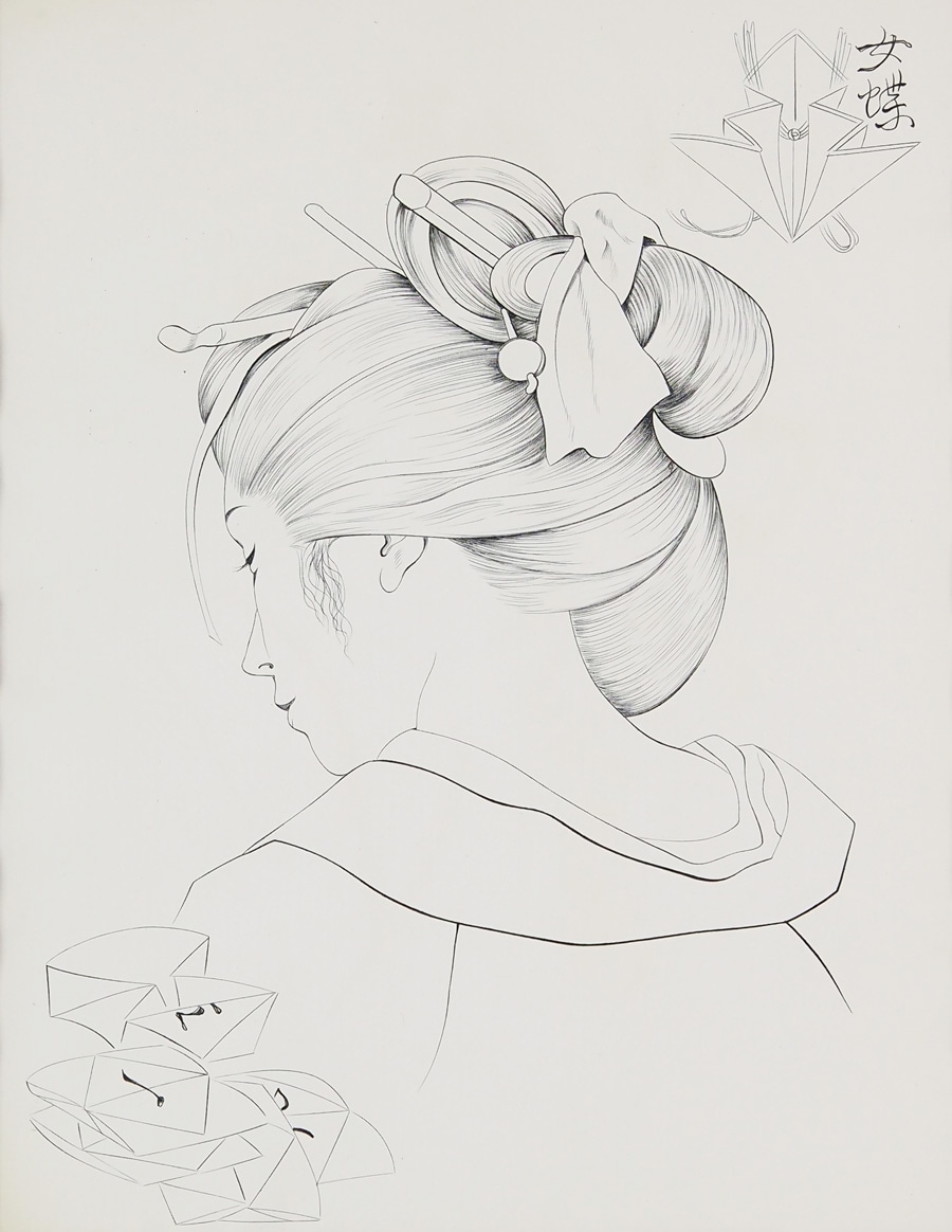 藤田 嗣治　「或る女（赤いショールの女）」　陶板画　幅41.5㎝ 高さ53.5㎝ 114 藤田嗣治 《坐る女》 ＠東京・上野 東京国立西洋美術館 常設