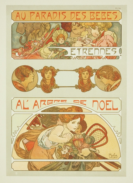 アルフォンス・ミュシャ 「装飾資料集・PL.56」 | | アトリエ