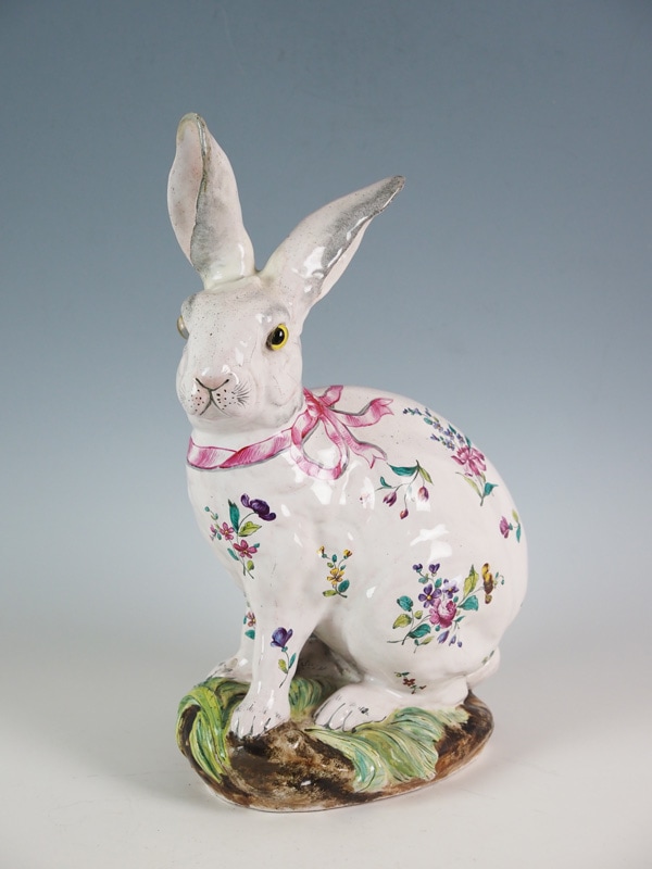 エミール・ガレ 「兔型置物（大・花柄）」 | | アトリエ・ブランカ