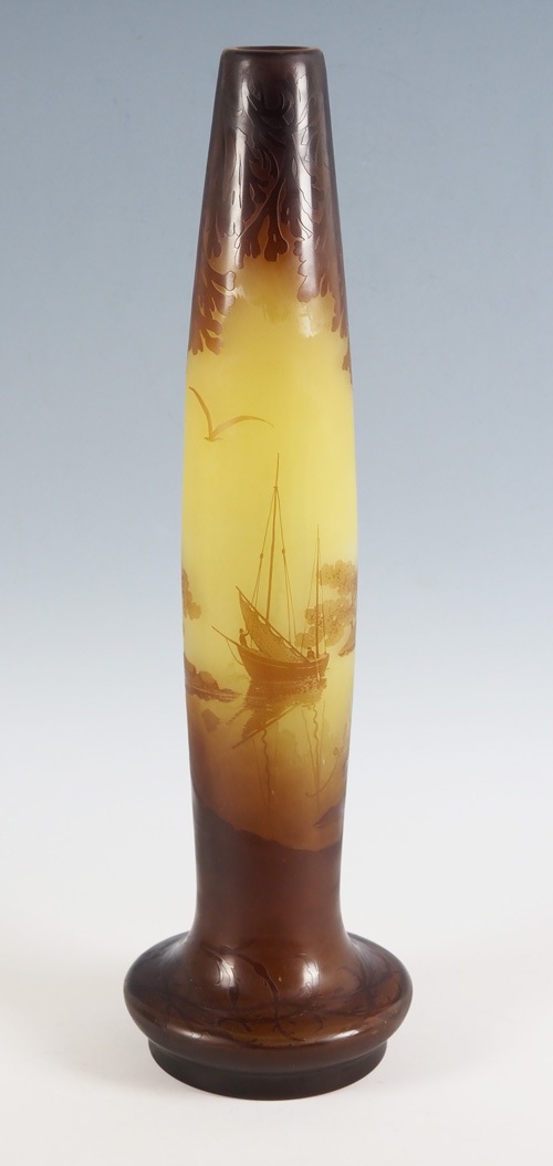 エミール・ガレ 「帆船文花瓶」 | | アトリエ・ブランカ