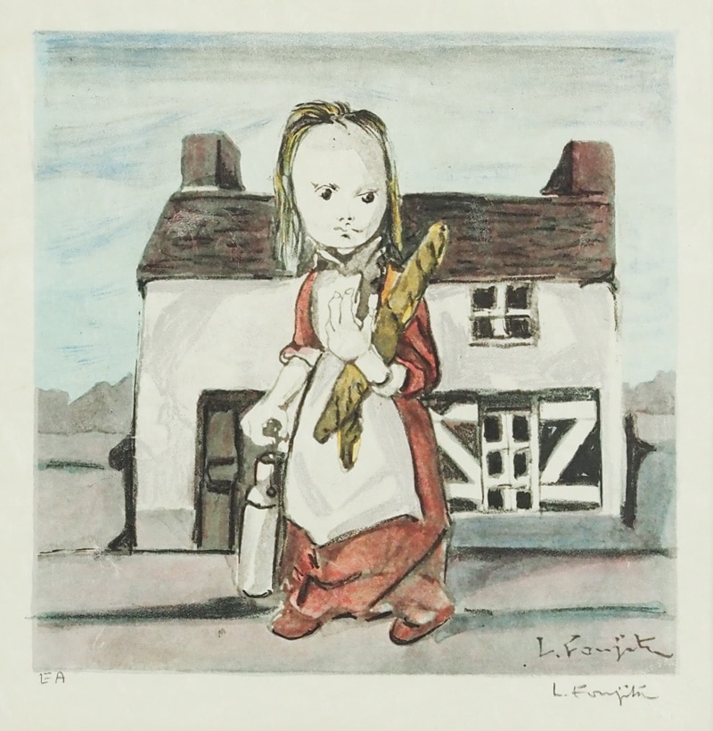 藤田嗣治 「パンを持つ少女」 | | アトリエ・ブランカ