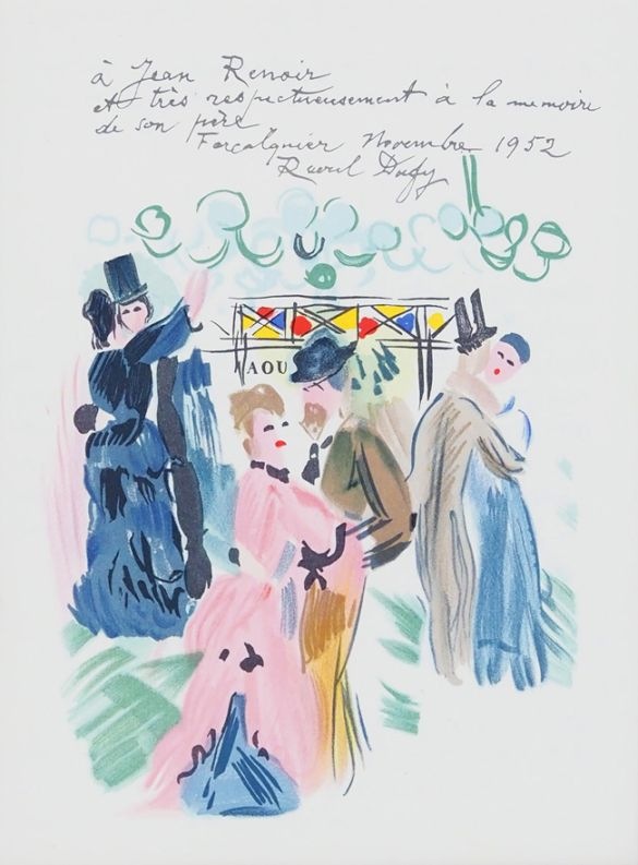 EEラウル・デュフィ 静物画「デッサン」リトグラフ ラウル・デュフィ 「ルノワールに捧ぐ」 | | アトリエ・ブランカ