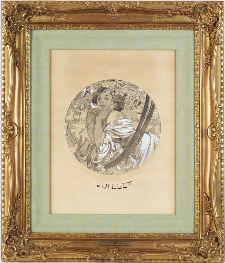 アルフォンス・ミュシャ 画集「Alphonse Mucha」額装版3葉付 000000005077_WoLe2N4.jpg