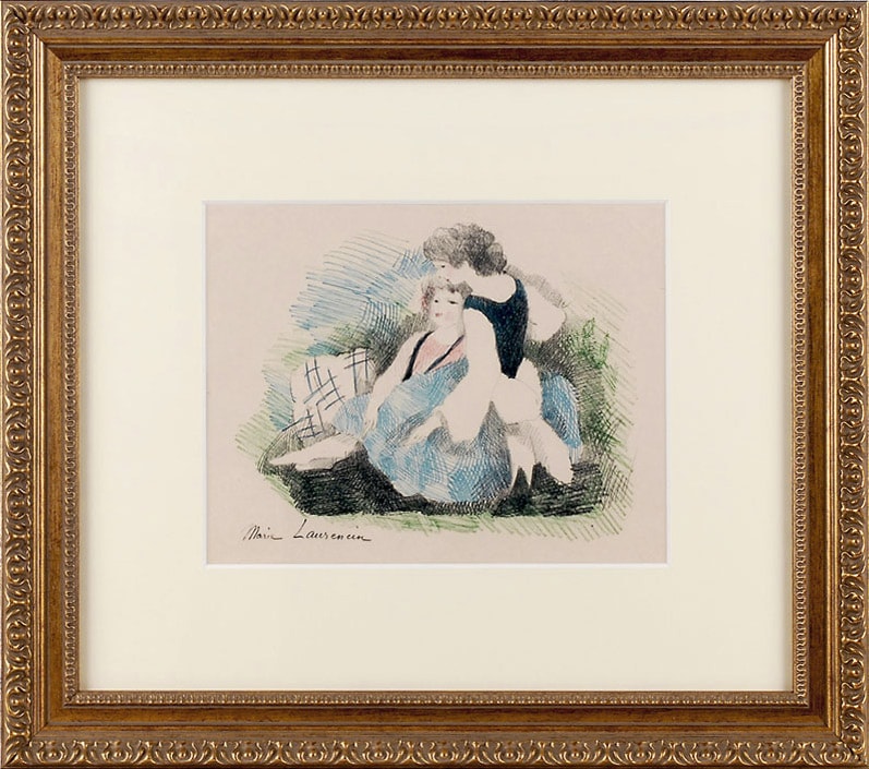 お値下げ　マリー　ローランサン　オリジナル版画　ネコ マリー・ローランサン 「アリスの眠り」 | | アトリエ・ブランカ