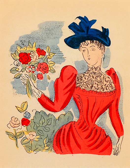 ラウル・デュフィ 「バラの花束を持つ婦人」 | | アトリエ・ブランカ