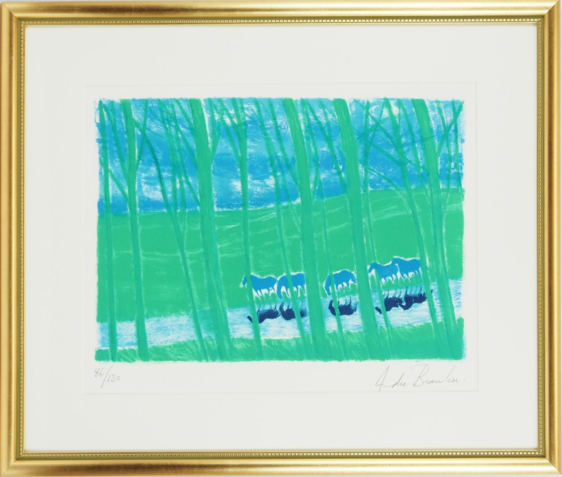 アンドレ・ブラジリエ 「水辺の馬の群れ」 | | アトリエ・ブランカ
