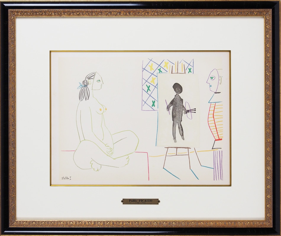 Amazon.co.jp: パブロ ピカソ 『 人間喜劇 より Ⅸ 』 絵画 本