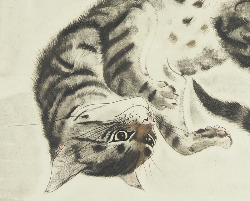 藤田嗣治 「仰向けに横たわる猫」 | | アトリエ・ブランカ