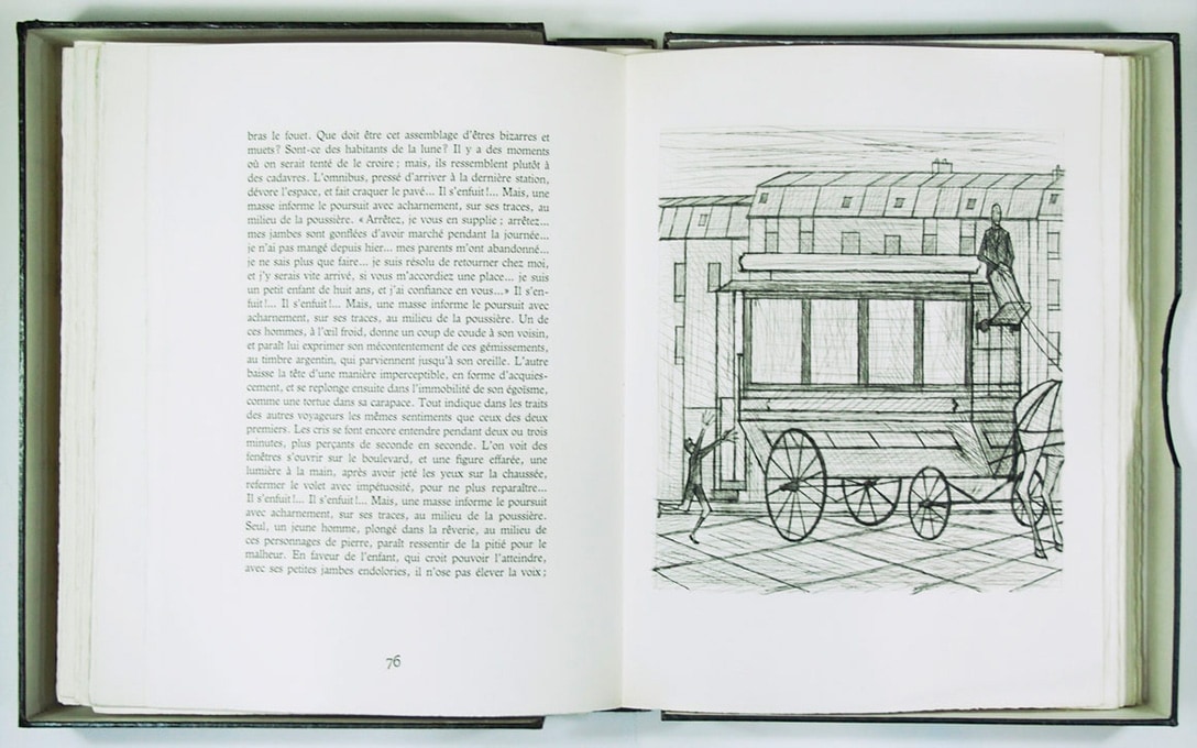 ★銅版画▲　ベルナール・ビュッフェ　『マルドロールの詩』　小品　【ドライポイント】 公式アンティーク家具ラフジュ工房商品詳細ページ真作