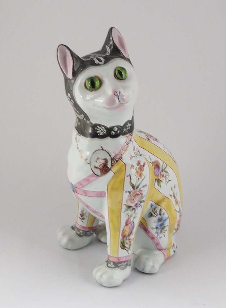 エミールガレ　木製　猫 エミールガレ木製猫