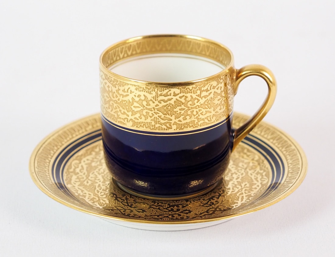 リモージュ 「コバルト金彩デミタスカップ＆ソーサー」 | | アトリエ
