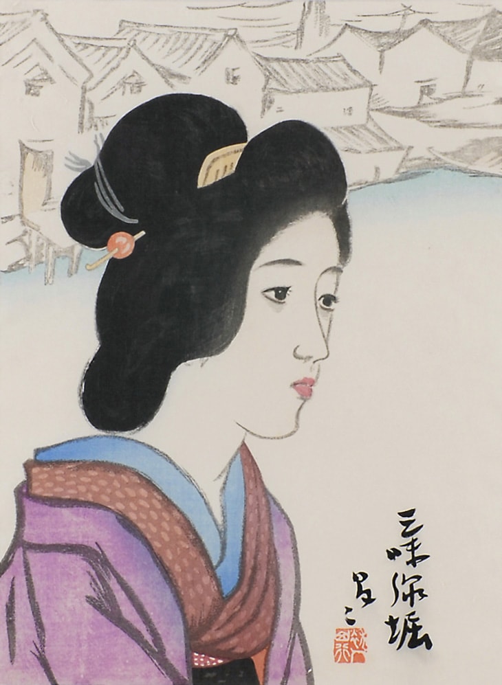 竹久夢二 「三味線堀」 | | アトリエ・ブランカ