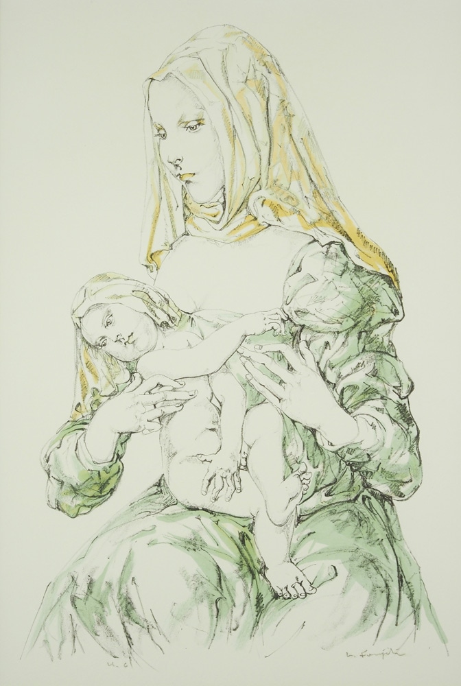 藤田龍児、【高等工芸学校のエントツ】、希少な大判額装用画集より