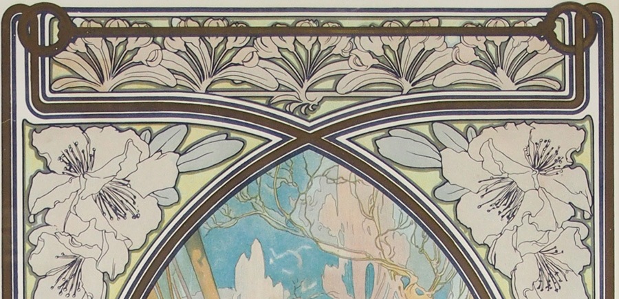 アルフォンス・ミュシャ、悲劇（ドイツ劇場の装飾のための習作） アルフォンス・ミュシャ、悲劇（ドイツ劇場の装飾のための習作