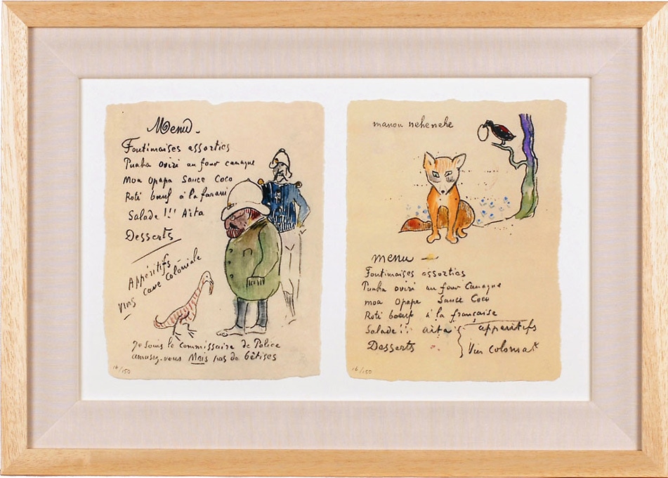 ポール・ゴーギャン 「メニュー・2点組・II」 | | アトリエ・ブランカ