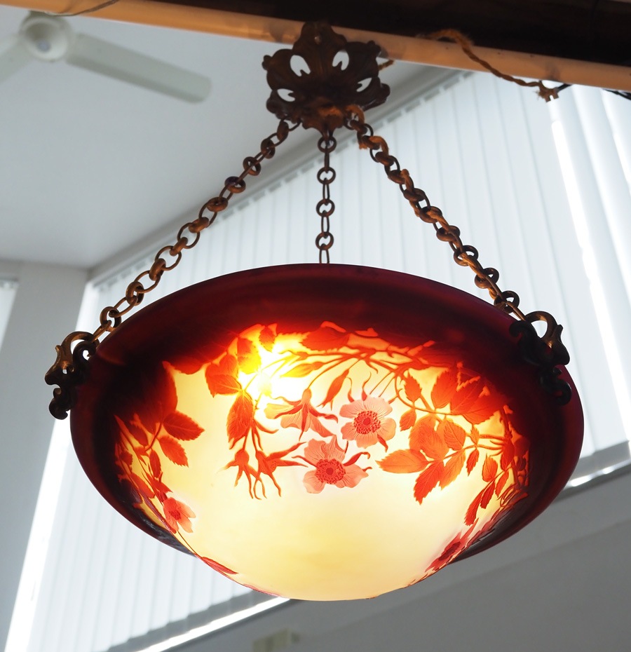 エミール・ガレ 「野バラ文天吊灯」 | | アトリエ・ブランカ