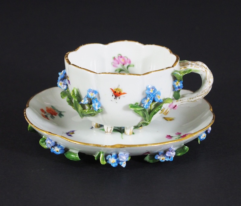 マイセン トリオ（花・虫・果物）