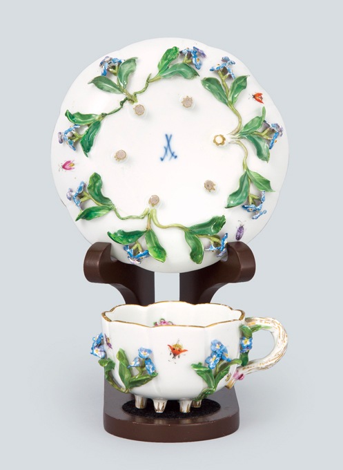 カップ＆ソーサー 小花 アップリケ