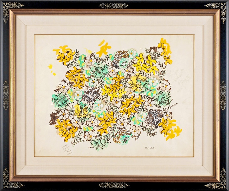 日*1様 ラウル・デュフィ　「リベラシオンのメニュー」　絵画 ラウル・デュフィ展 絵画とテキスタイル・デザイン』 優れた絵画