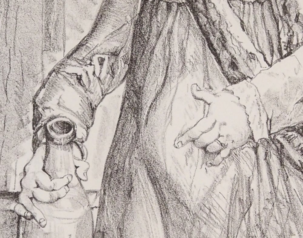 藤田嗣治 「朝 / 小さな主婦」（モノクロ版） | | アトリエ・ブランカ