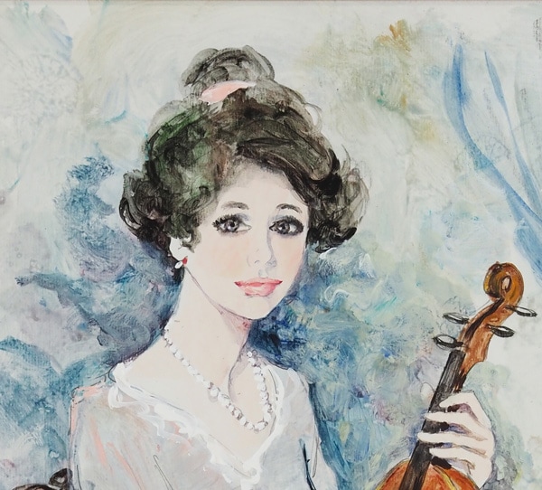 ベルナール・シャロワ 「バイオリンを持った女性」 | | アトリエ・ブランカ