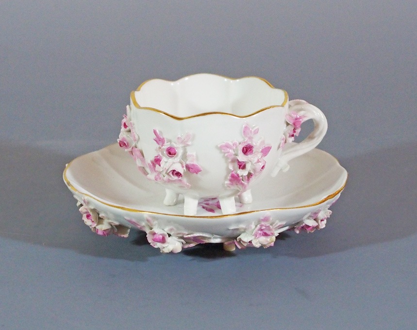 カップ＆ソーサー 小花 アップリケ