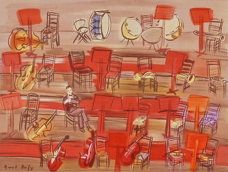 ラウル・デュフィ 画家への手紙 ルノワールに捧ぐ 1965年 リトグラフ