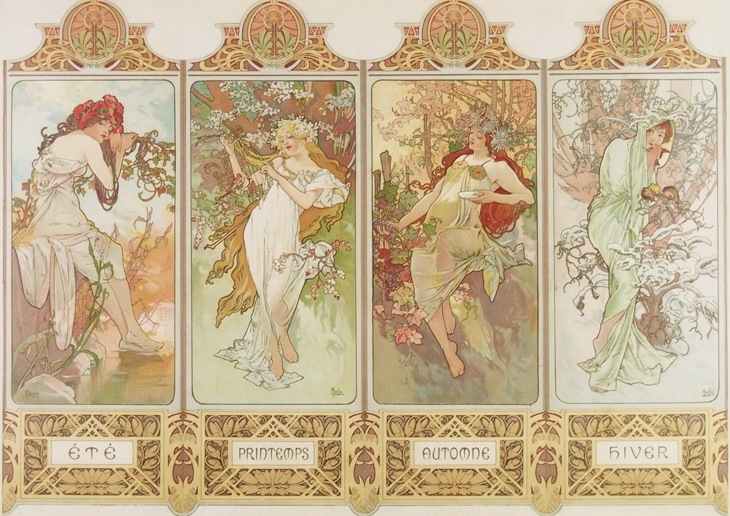 アルフォンス・ミュシャ 「四季」 | | アトリエ・ブランカ