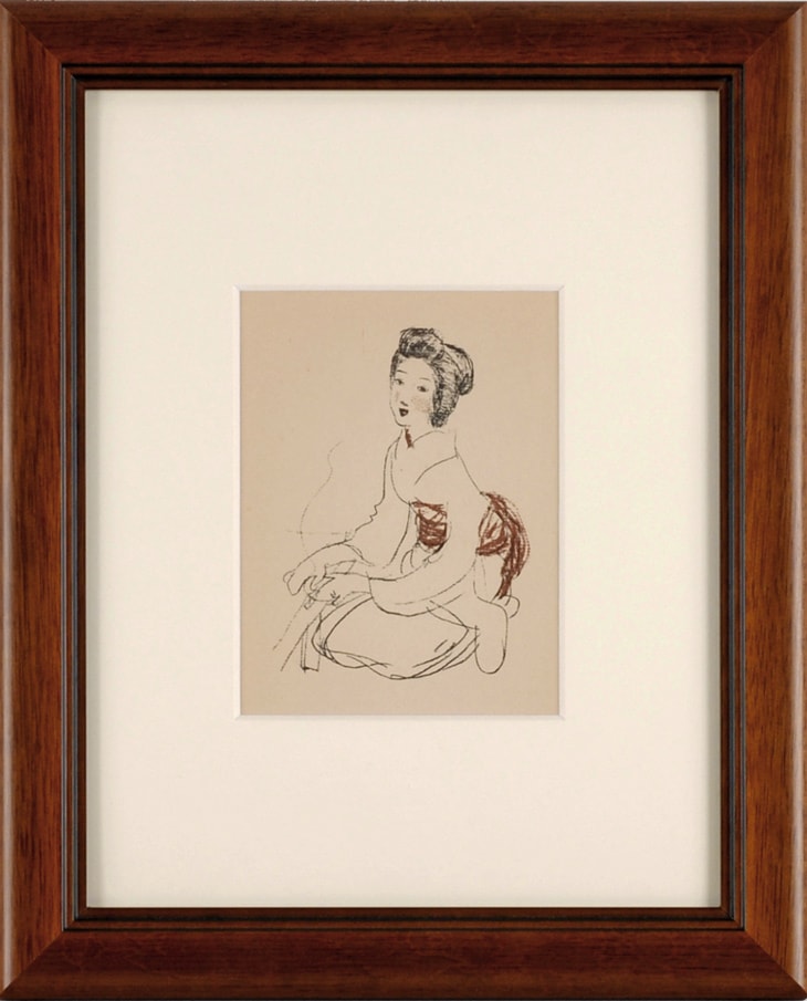 竹久夢二 「女＜タバコを持てる＞（№103）」 | | アトリエ・ブランカ