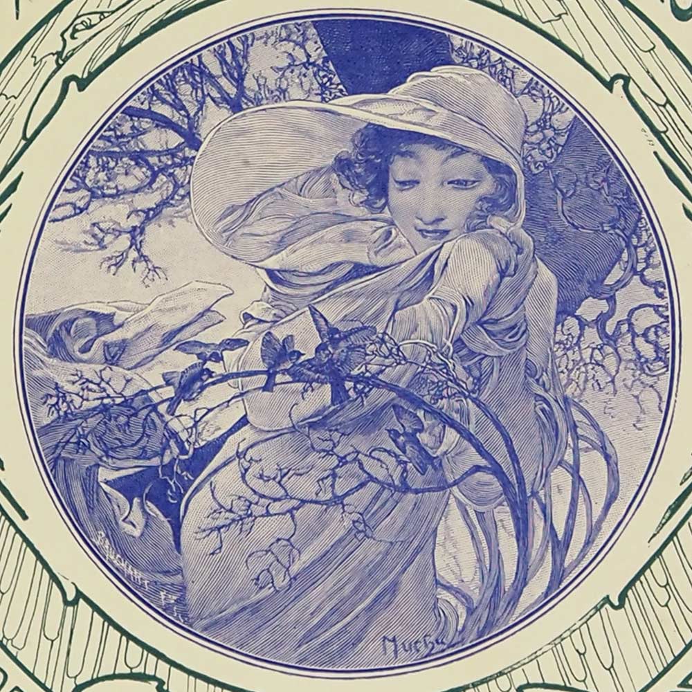 ミュシャ 1899年リトグラフ LE MOIS