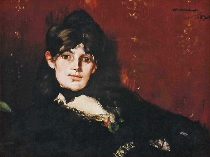 エドゥアール・マネ、【扇子を持つベルト・モリゾ】、希少な額装用画集より エドゥアール・マネ、【扇子を持つベルト・モリゾ】、希少な額装