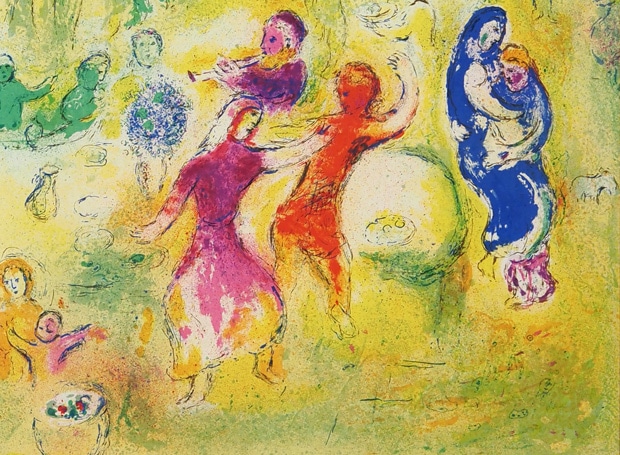 マルク・シャガール 「ニンフたちの洞穴での婚礼の祝宴」 | | アトリエ