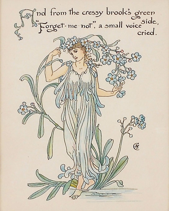 ウォルター・クレイン 「忘れな草」 | | アトリエ・ブランカ