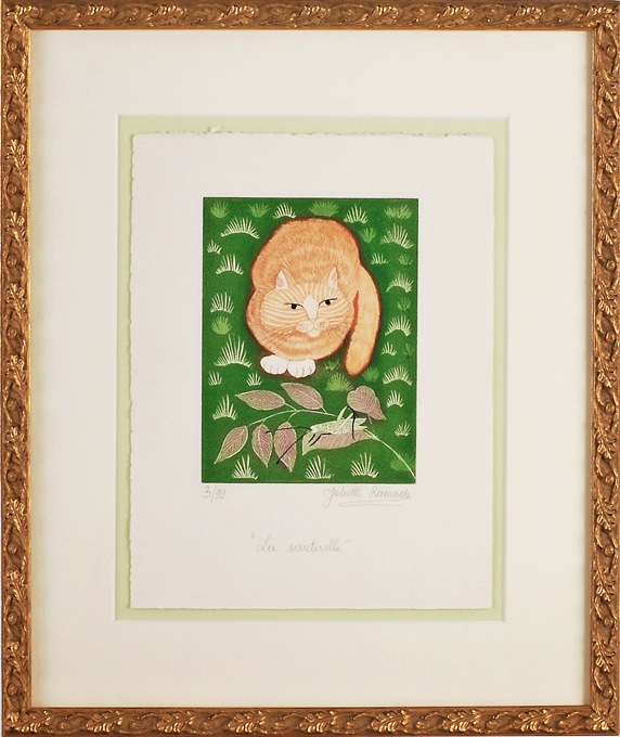 Juliette Ramade 版画「La sauterelle」 Juliette Ramade 版画「La sauterelle」