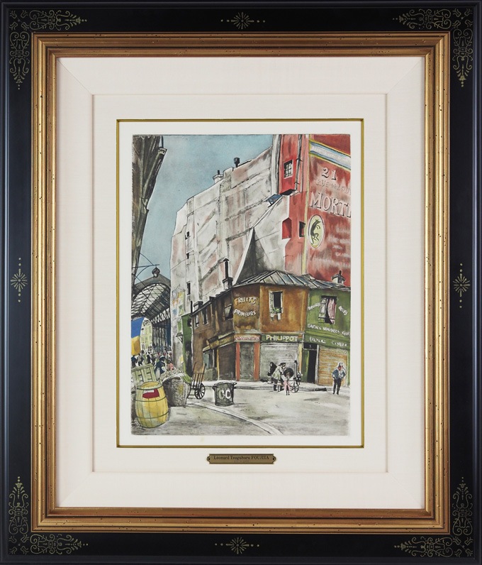 ゴブラン　絵画 藤田嗣治 「コルネイユ市場」 | | アトリエ・ブランカ