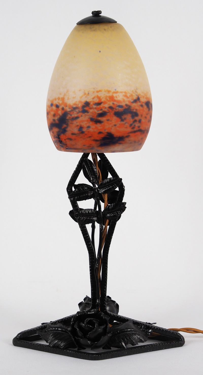 仏蘭西 アール・デコ 作家サイン入り(デュゲ) シャンデリア ヴィンテージ フランス DEGUE アールデコ サイン入りガラス 天井照明