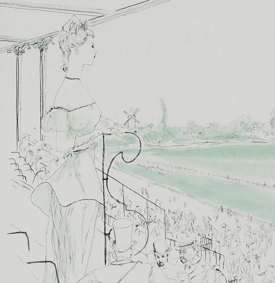 藤田嗣治 「ロンシャン競馬場」 | | アトリエ・ブランカ