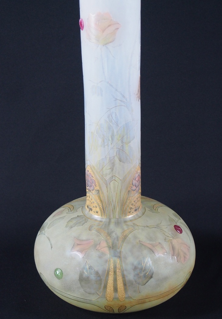 ドーム兄弟 「蝶、蜻蛉とバラ文花瓶」 | | アトリエ・ブランカ