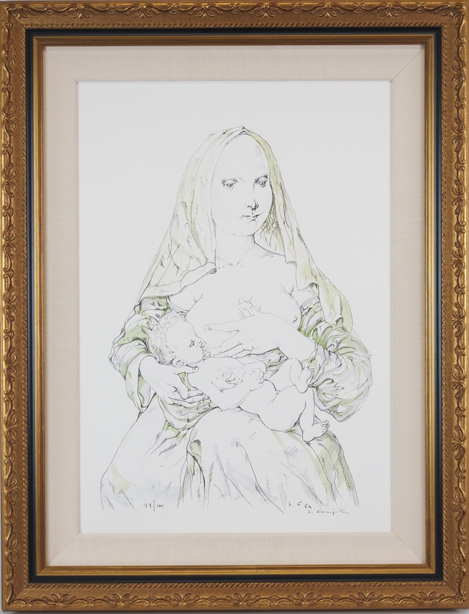 藤田嗣治 「ヴェールの母子像（乳飲み子を抱く）」 | | アトリエ・ブランカ
